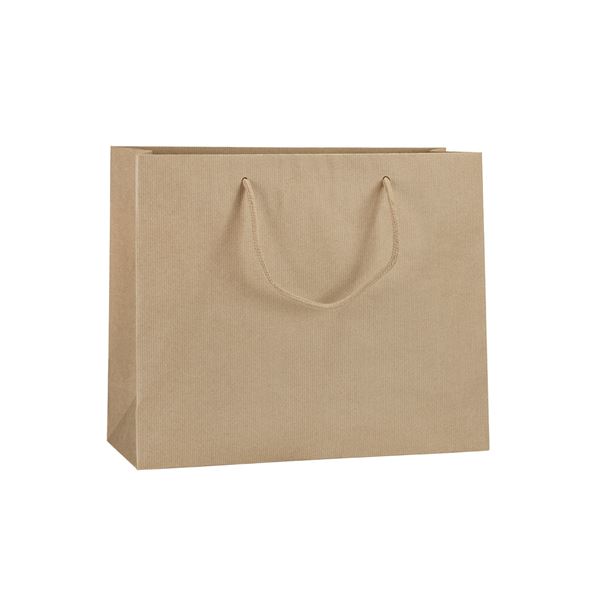 Darčeková taška papierová NATURA LUX hnedá - L