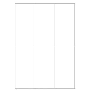 Samolepiace biele etikety 70 x 148,5mm, A4 (100 ks)