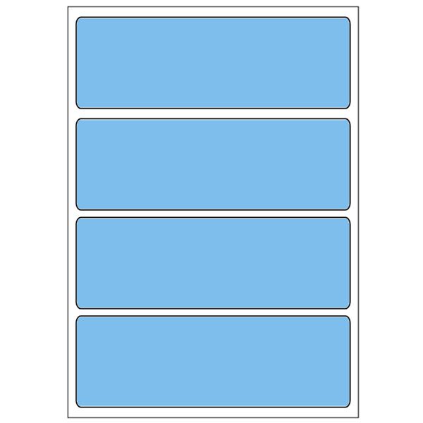 Samolepiace etikety 99 x 33 mm, A6 (10 ks) modré