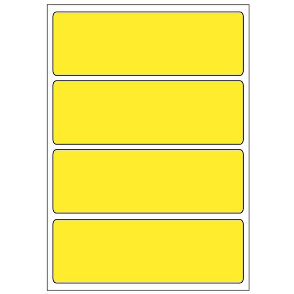 Samolepicí etikety 99 x 33 mm, A6 (10 ks) žlté