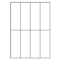 Samolepiace biele etikety 52 x 148,5mm, A4 (100 ks)