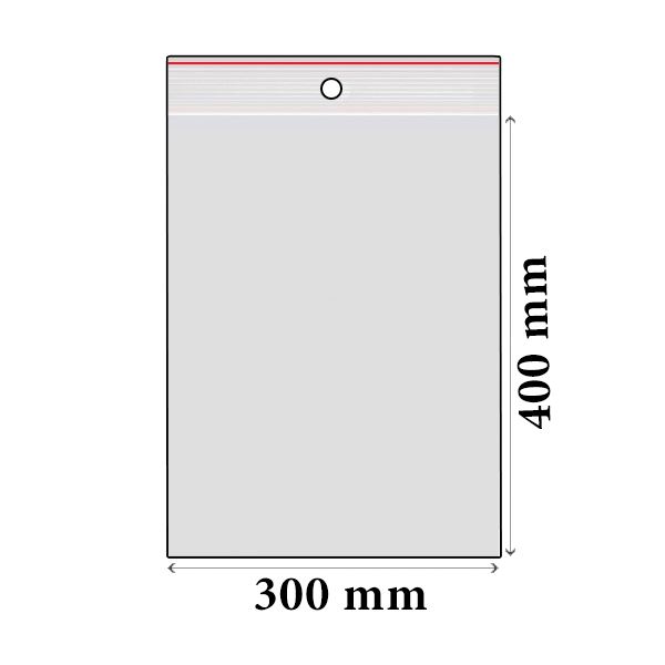 ZIP vrecká LDPE 300 x 400 mm (100 ks)