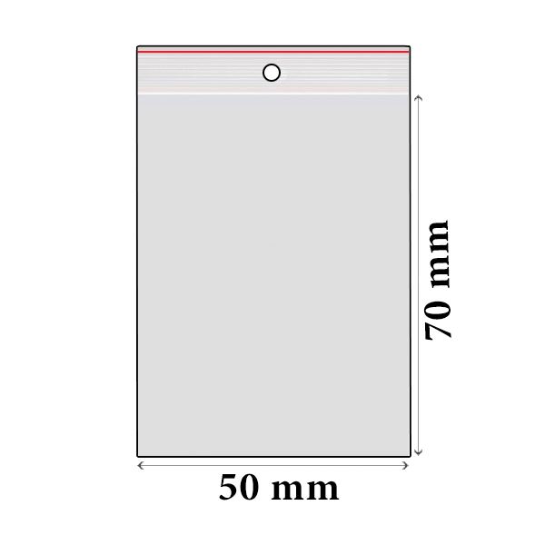 ZIP vrecká LDPE 50 x 70 mm (100 ks)