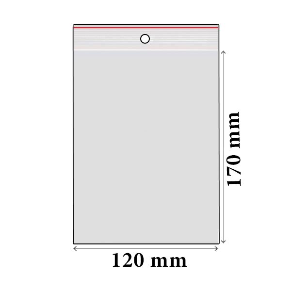 ZIP vrecká LDPE 120 x 170 mm (100 ks)