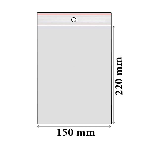 ZIP vrecká LDPE 150 x 220 mm (100 ks)