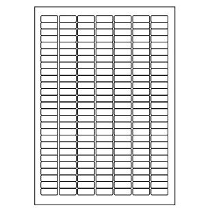 Samolepiace biele etikety 25,4 x 10mm, A4 (100 ks)