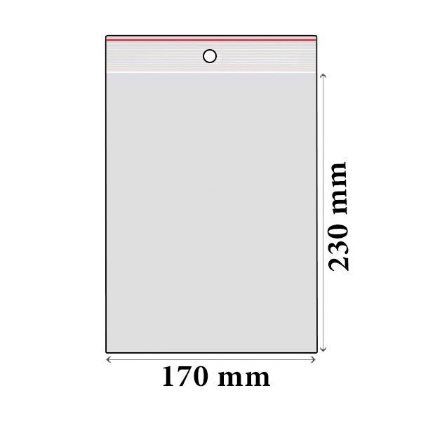 ZIP vrecká LDPE 170 x 230 mm (100 ks)