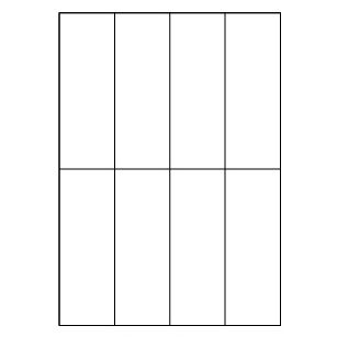 Samolepiace biele etikety 52 x 148,5mm, A4 (100 ks)