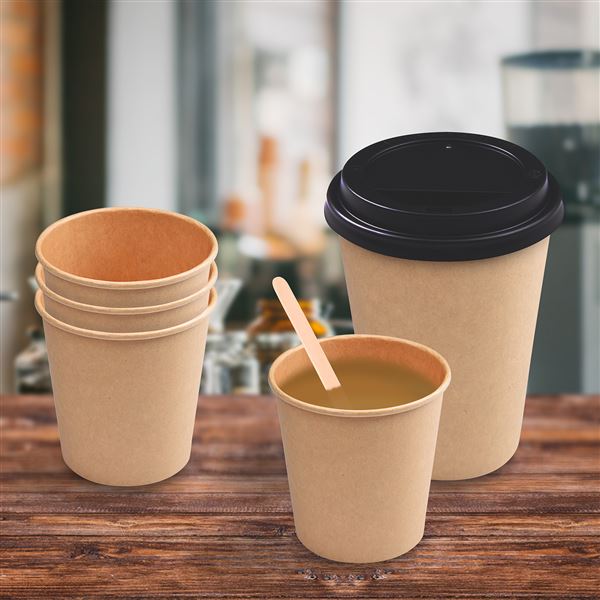 Papierový kelímok kraft 420 ml - L (50 ks)