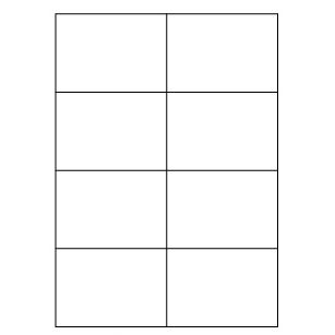 Samolepiace biele etikety 105 x 74mm, A4 (100 ks)