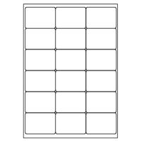 Samolepiace biele etikety 68 x 46,8mm, A4 (100 ks)