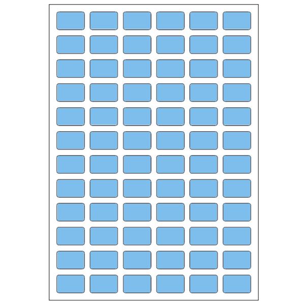 Samolepiace etikety 14 x 9 mm, A6 (10 ks) modré