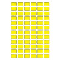 Samolepiace etikety 14 x 9 mm, A6 (10 ks) reflexné žlté