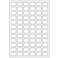 Samolepiace biele etikety 14 x 9 mm, A6 (15 ks)