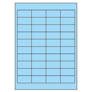 Samolepiace etikety 48,5 x 25,4 mm, A4 (100 ks) modré