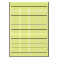 Samolepiace etikety 48,5 x 25,4 mm, A4 (100 ks) zelené