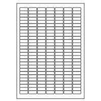 Samolepiace biele etikety 25,4 x 10mm, A4 (100 ks)