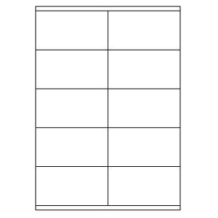 Samolepiace biele etikety 105 x 57 mm, A4 (1000 ks)