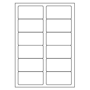 Samolepiace biele etikety 88,9 x 46,5mm, A4 (100 ks)