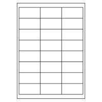 Samolepiace biele etikety 66 x 33,8mm, A4 (100 ks)