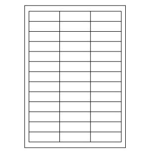 Samolepiace biele etikety 66 x 21mm, A4 (100 ks)