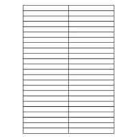 Samolepiace biele etikety 105 x 12,3mm, A4 (100 ks)