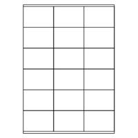 Samolepiace biele etikety 70 x 48mm, A4 (100 ks)