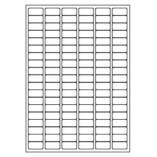 Samolepiace biele etikety 30 x 15mm, A4 (100 ks)
