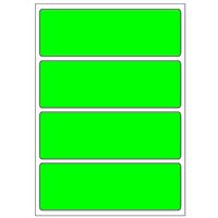 Samolepiace etikiety 99 x 33 mm, A6 (10 ks) reflexné zelené