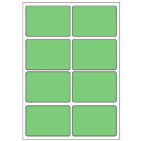 Samolepiace etikety 48 x 33 mm, A6 (10 ks) zelené