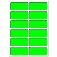Samolepiace etikety 48 x 21 mm, A6 (10 ks) reflexné zelené
