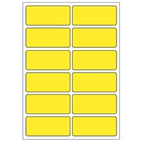 Samolepiací etikety 48 x 21 mm, A6 (10 ks) žlté