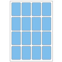 Samolepiací etikety 22 x 33 mm, A6 (10 ks) modré