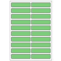 Samolepiace etikety 48 x 11 mm, A6 (10 ks) zelené