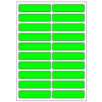Samolepiace etikety 48 x 11 mm, A6 (10 ks) reflexné zelené