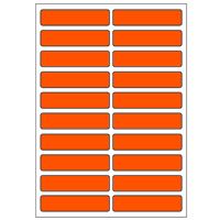 Samolepiace etikety 48 x 11 mm, A6 (10 ks) reflexné oranžové