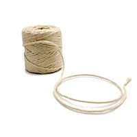 Jutový motúz bielený, cievka 200 g, priemer 3,5 mm, návin cca 60 m