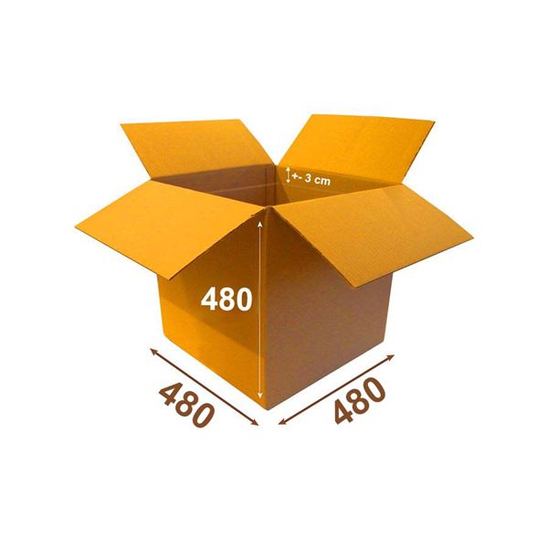 Krabica papierová klopová 3VVL 480 x 480 x 480 mm s rylom 300 mm