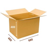 Krabica papierová klopová 3VVL 680 x 480 x 480 mm s rylom 300 mm
