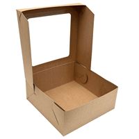 Škatuľa s okienkom KRAFT 22 x 22 x 9 cm (50 ks)