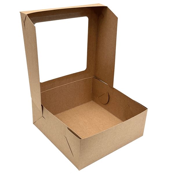 Škatuľa s okienkom KRAFT 22 x 22 x 9 cm (50 ks)