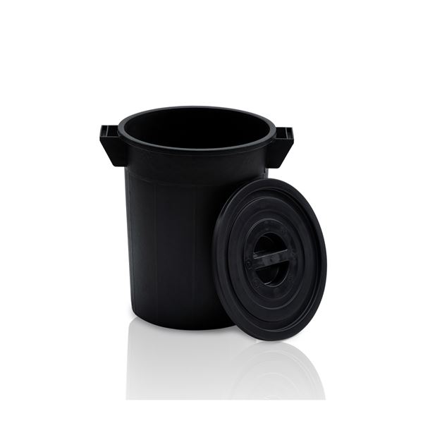 Plastová nádoba 50 l - čierny regranulát