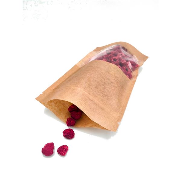 Vrecko DOYPACK s okienkom 500 ml - hnedý kraft