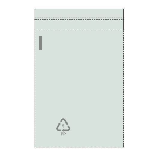 Vrecko polyprop. so samolep. chlopňou 300 x 400 mm + 40 mm (100 ks)