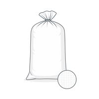 Tkané vrece PP 40 x 60 cm - biele