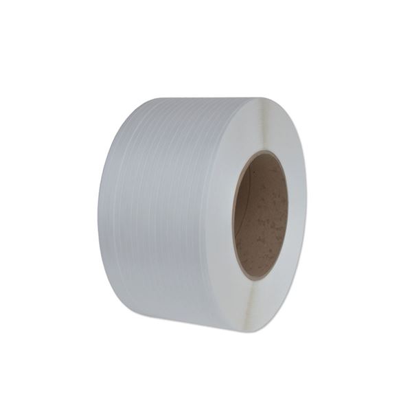 Viazacia páska PP 5/0.47 mm, D200, 7000 m - biela